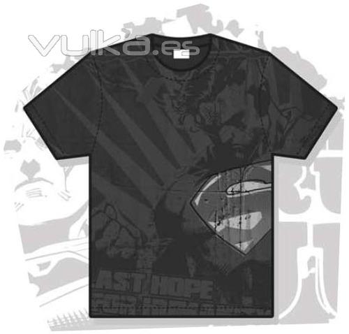 Camiseta Superman gris oscuro