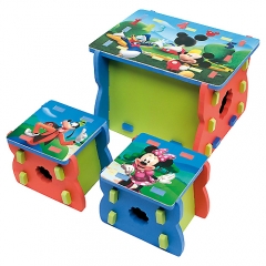 Pupitre infantil +2 taburetes modelo disney mickey & friends refbrannj4