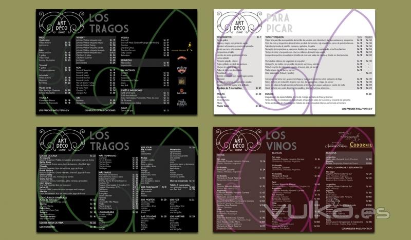 Ejemplo: cartas para un restaurante en Lima, Per
