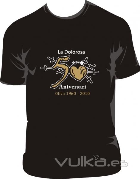 camiseta para el 50 aniversario de la dolorosa oliva (valencia)