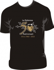 Camiseta para el 50 aniversario de la dolorosa oliva (valencia)