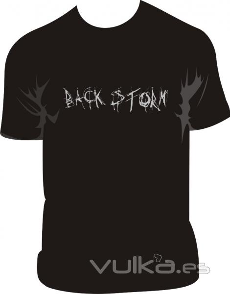 camiseta para el grupo back storm