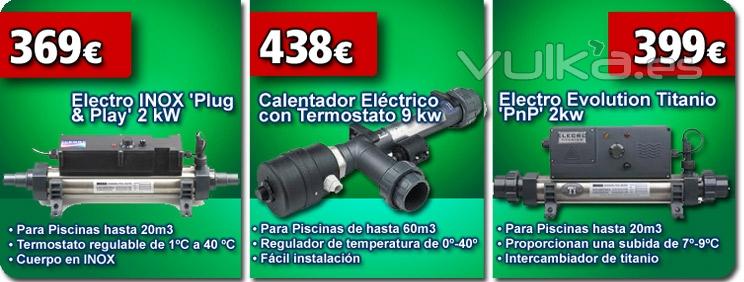 Calentadores Eléctricos para piscina en venta al mejor precio en Outlet Piscinas