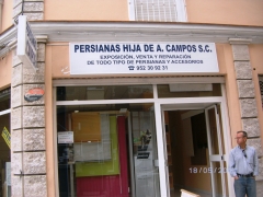 fachada empresa Persianas hija de A.Campos