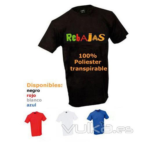 Camiseta color con tu logo incluido en precio. Desde 1,55 EUR/u . Ref AKACA03N