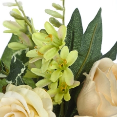 Bouquet flores artificiales bayas y rosas crema 30 en lallimonacom (detalle 2)