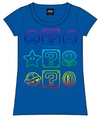 Camiseta chica Nintendo Power Ups