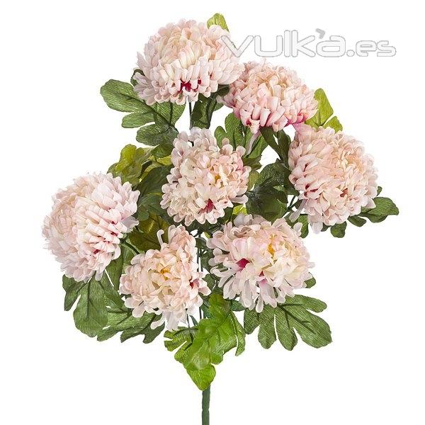Ramo flores artificiales crisantemos rosas 50 en lallimona.com