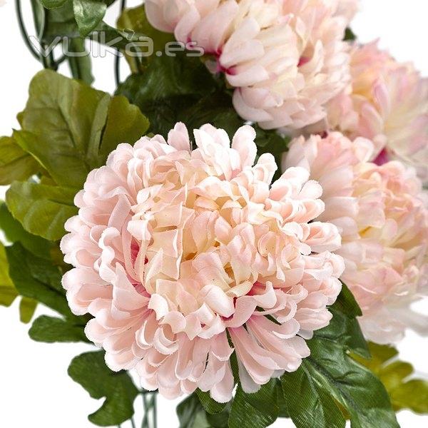 Ramo flores artificiales crisantemos rosas 50 en lallimona.com (detalle 1)