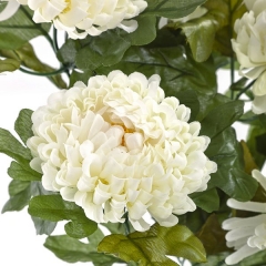 Ramo flores artificiales crisantemos blancos 50 en lallimona.com (detalle 2)