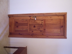 Puerta de interior  restaurada en madera de pino
