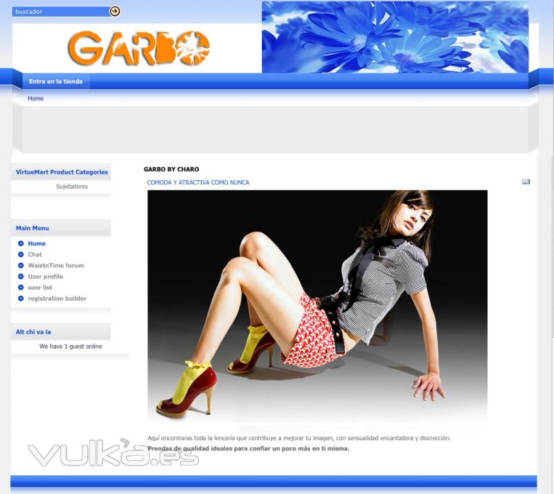 Designdcl: Tienda Garbo (Joomla), Rota (Cdiz)