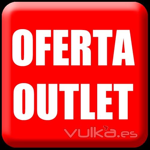 Logo Oferta Outlet en reservas online en la web de alquiler de coches de Daperton Premiun