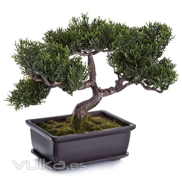 Bonsai artificial cedro rectangular 23 en lallimona.com