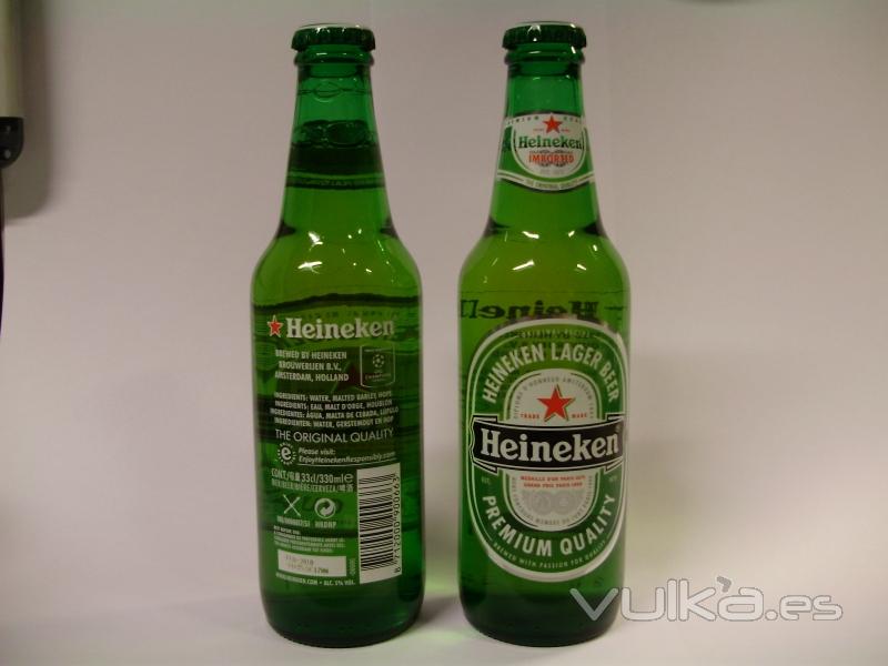 cerveza heineken de 33cl no retornable