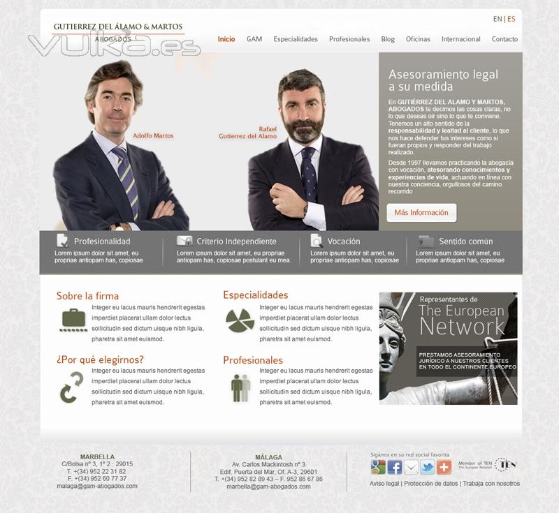 DISEÑO WEB DESPACHO DE ABOGADOS