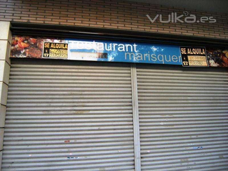 Restaurante Marisquera en alquiler. Invercor Barcelona. Tel. 933601000