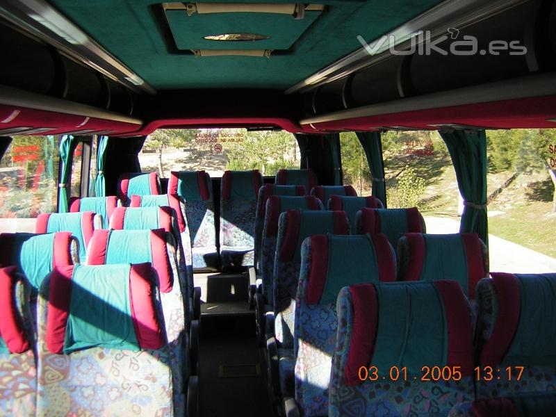 INTERIOR MICROBUS 25 PLAZAS DE AUTOCARRES NAJERA