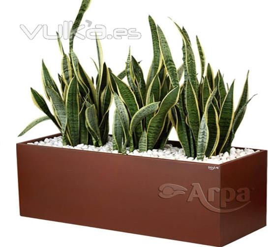 JARDINERAS EN ACERO CORTEN 80X40X40CM 297EUR Iva Inc.