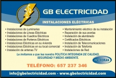 Servicios electicos en tenerife gb electricidad 657 237 346
