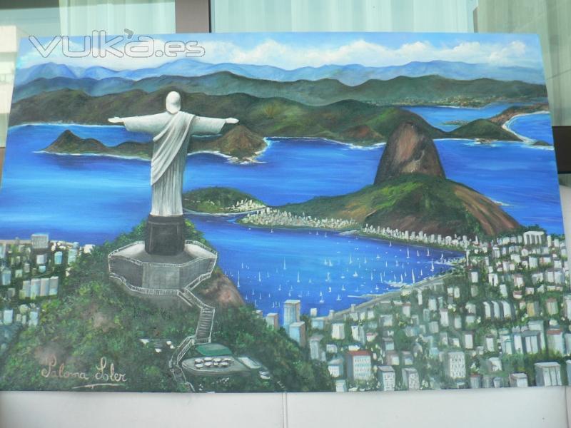 Paisaje de Rio de Janeiro basado en una foto pedido por un cliente