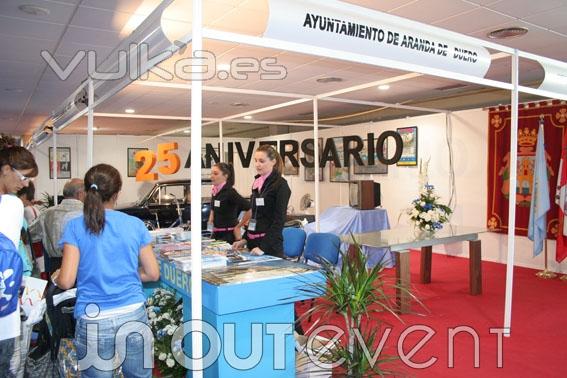 25 aniversario de FIDUERO, stand del ayuntamiento de Aranda de Duero