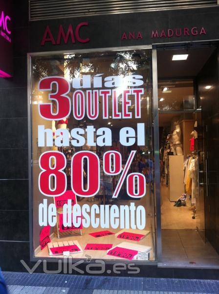 vinilo promocional tienda ropa zaragoza www.decoraconestilo.es