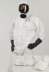 Buzo sprayguard® integral 1 (con capucha y calzas con suela de pvc) - topguard® blanco