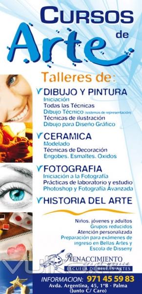 Cursos de Arte: Dibujo y Pintura, Fotografa, Photoshop, Manulidades