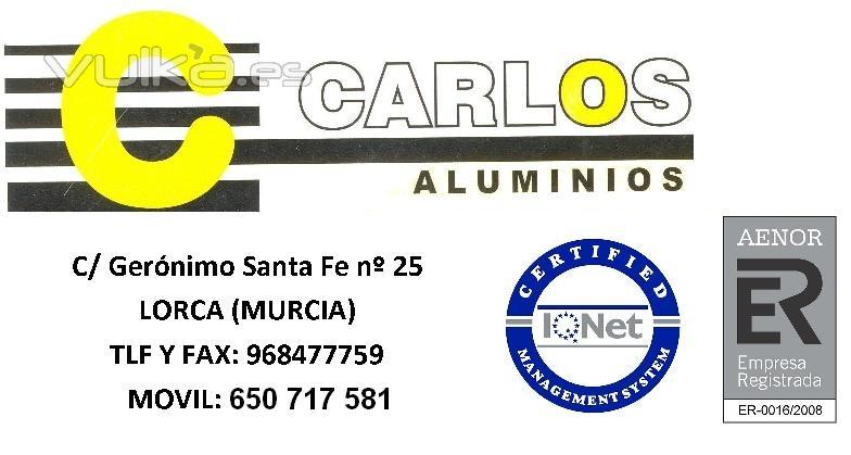 ALUMINIOS CARLOS EN LORCA (MURCIA)