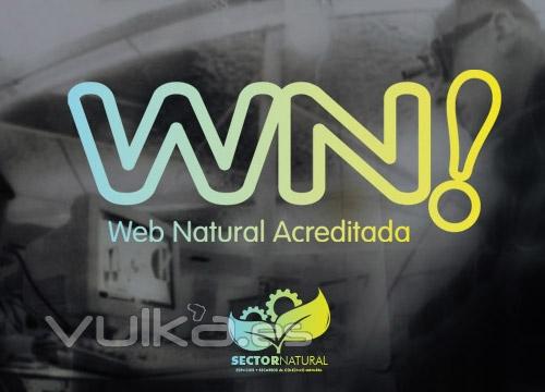 Distintivo de Web Natural Acredita WN! para garanta y calidad de las Webs de nuestros miembros.