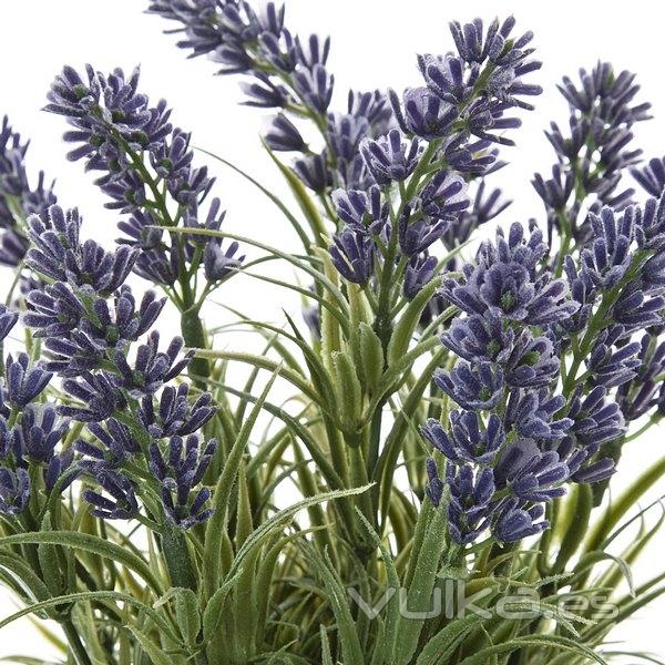 Plantas artificiales. Planta artificial flores lavanda con maceta antracita 24 en lallimona.com (1)