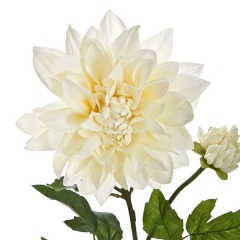 Flores artificiales rama con dalias artificiales blancas 85 en lallimonacom (detalle 1)
