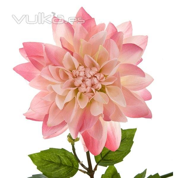 Flores artificiales. Rama con dalias artificiales rosas 85 en lallimona.com (detalle 2)