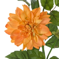 Flores artificiales rama con dalias artificiales naranjas 85 en lallimonacom (detalle 2)