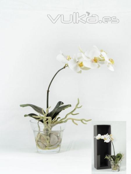 Orquídeas Artificiales en ARTICO, en macetas con agua magica, TACTO NATURAL!!
