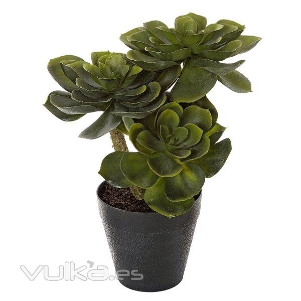 Planta artificial echeveria con maceta 30 en lallimona.com