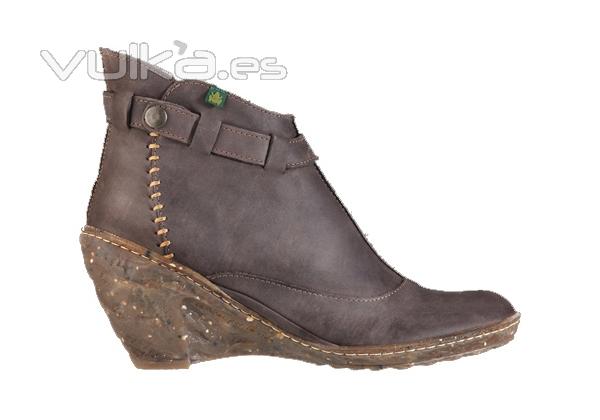 EL NATURALISTA-zapatos cmodos mujer- ambar 484-bota con suela de cua