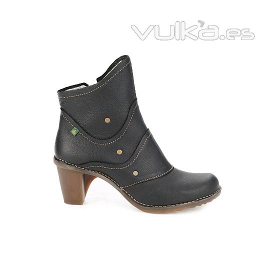 EL NATURALISTA-zapatos cmodos mujer- duna 504- bota de tacn con cremallera lateral.