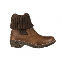 El naturalista-zapatos comodos mujer- iggdrasil 097-bota con vuelta de lana