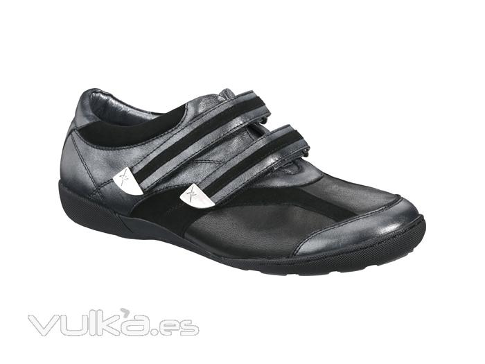 Xsensible-zapatos cmodos mujer-crassula-zapato elstico con velcros.