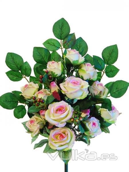 Ramos flores artificiales santos. Ramo rosas artificiales fucsia oasisdecor.com
