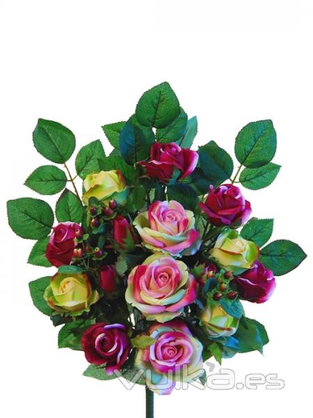 Ramos flores artificiales santos. Ramo rosas artificiales purpura oasisdecor.com