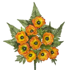 Todos los santos. ramo artificial de flores anemonas naranjae en lallimona.com