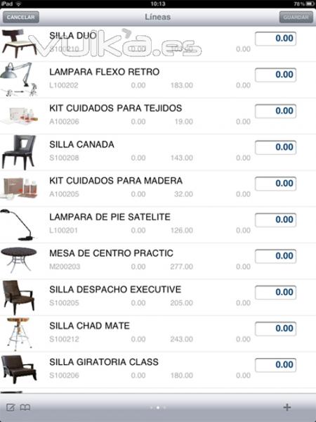 Preventa y Autoventa para iPAD - orden de Pedido en modo reposición - Gestión comercial OrdersCE