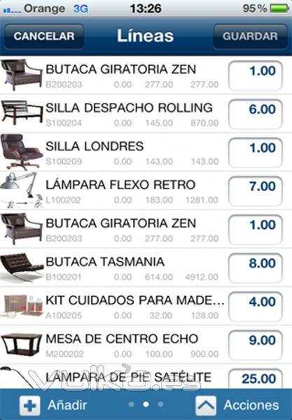 Gestin comercial preventa y autoventa para iPhone - Gestin comercial OrdersCE