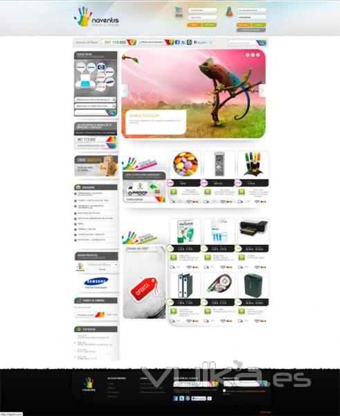 Diseño y Programación exclusiva Web con Tienda Online Naventis
