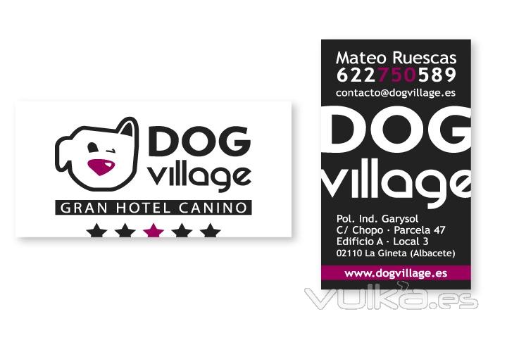 Diseño Imagen Corporativa, Tarjetas de Visita y Decoración del Local Dog Village Gran Hotel Canino
