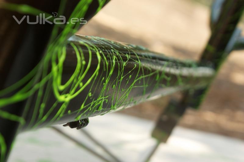 Detalle decoracin cuadro de bicicleta