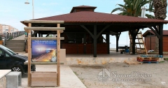 Chiringuito a 4 aguas de 150 m2 con cubierta de tegola - malaga